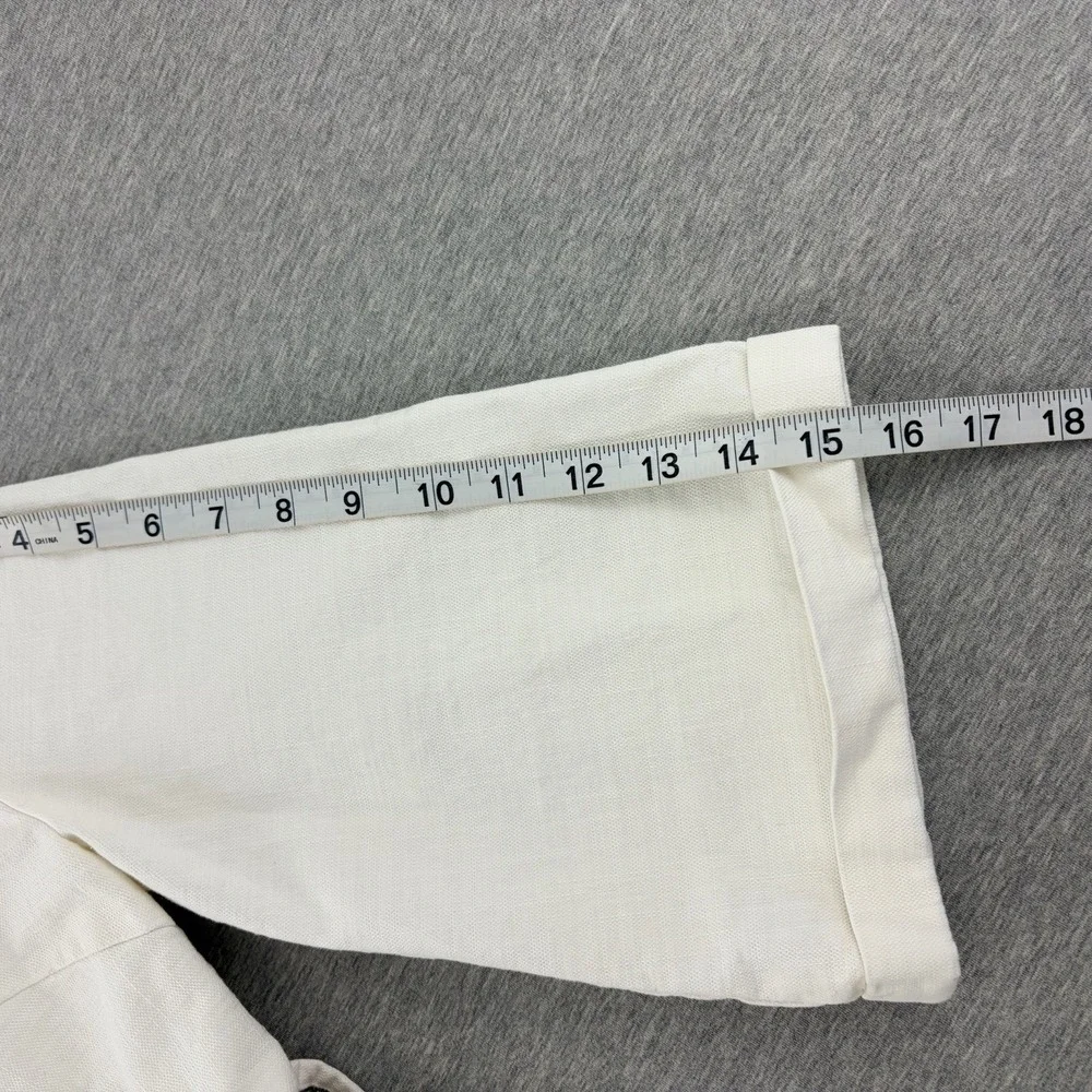 Free People Women's Ivory Linen Blend Mini‎ Dress Size 0